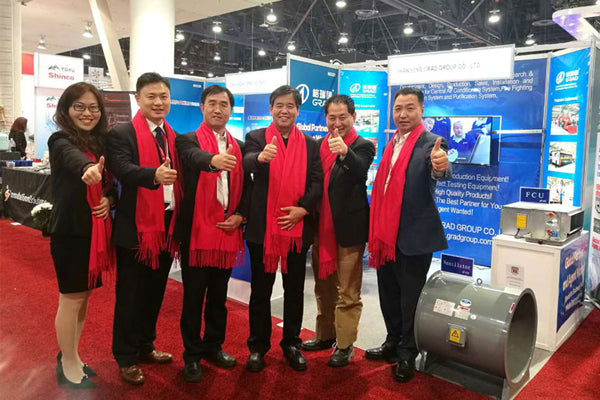 GRAD Group showed central air conditioning products in the USA refrigeration exhibition