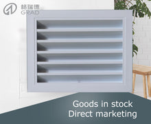 Load image into Gallery viewer, Aluminum alloy rainproof shutter air outlet for outer wall   Rainproof shutter central air conditioner