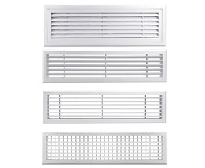 Central air-conditioning aluminum alloy outlet Double-layer shutter fresh air system  Ventilate shutter